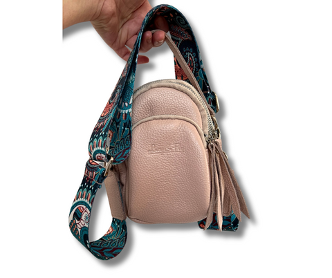 Dog bag "Pink Pearl", genuine leather