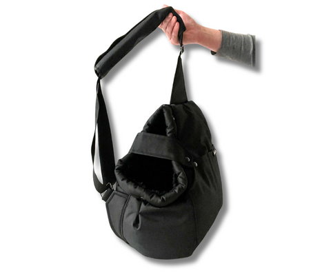 Sling-Wintertasche "In Schwarz", Variante 2 / Gr. S