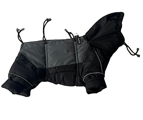 Adjustable waterproof winter coats "Mr. Flex" with legs for male dogs